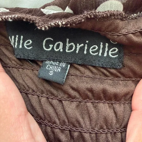 Vintage Y2K Brown Polka Dot Empire Waist Sundress Small Coquette Cottagecore - Picture 4 of 11